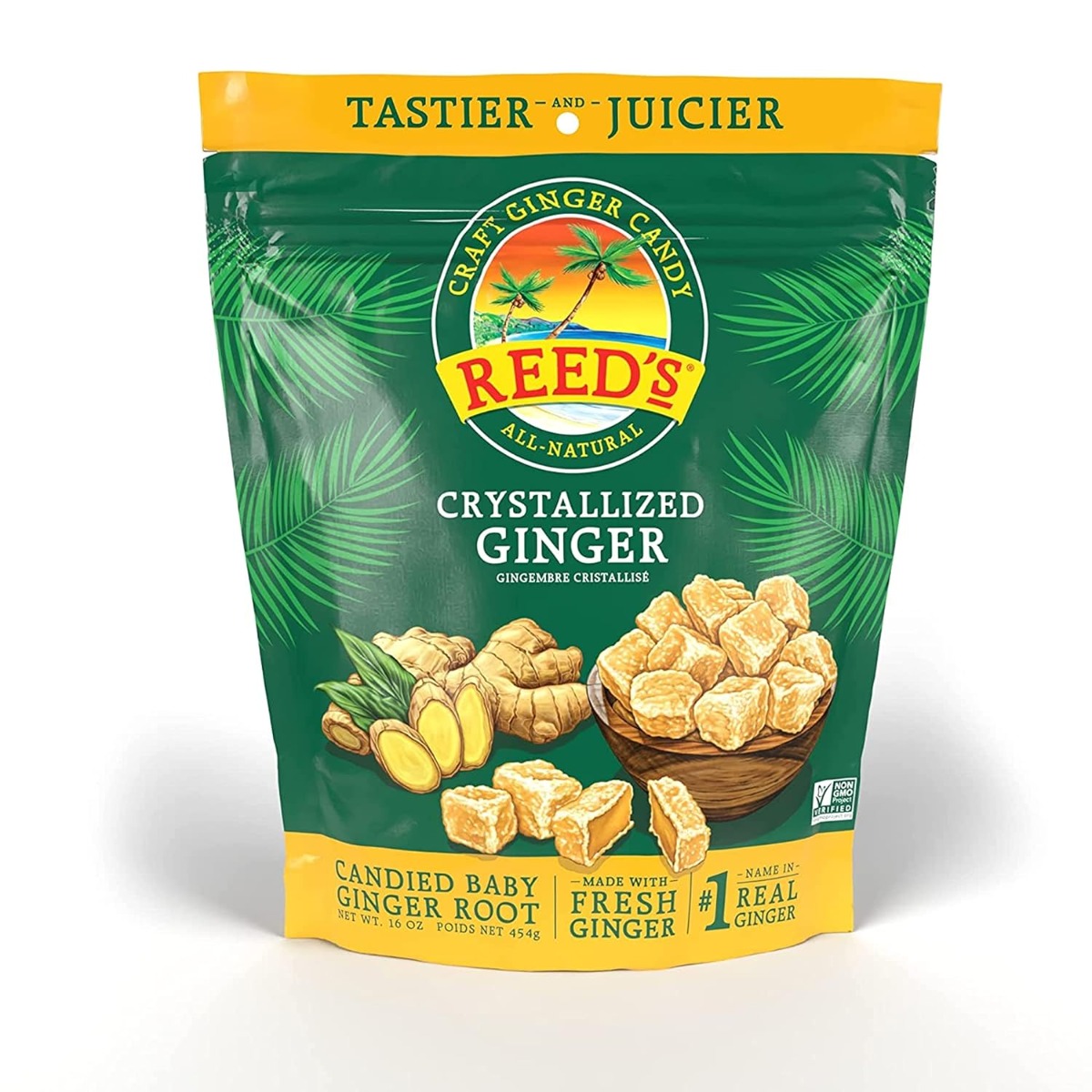 REED'S: Crystallized Ginger Chews, 16 oz
