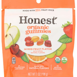 HONEST: Mixed Fruit Flavored Organic Gummies, 7 oz