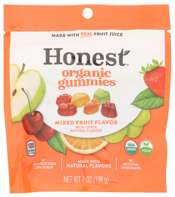 HONEST: Mixed Fruit Flavored Organic Gummies, 7 oz