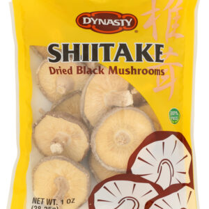 DYNASTY: Dried Black Mushrooms Shiitake, 1 oz