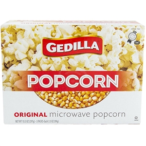 L CHAIM: Gedilla Orig Mcrwv Popcorn 3 P, 10.5 oz
