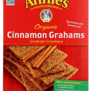 ANNIE'S HOMEGROWN: Organic Whole Grain Grahams Cinnamon Crackers, 14.4 oz