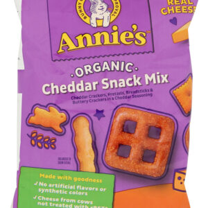 ANNIES HOMEGROWN: Snack Mix Cheddar Org, 2.5 oz