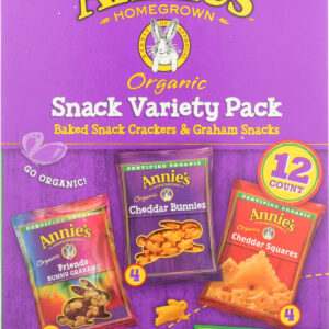ANNIES HOMEGROWN: Organic Snack Variety Pack 12Ct, 11 oz