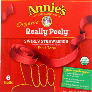 ANNIES HOMEGROWN: Fruit Peely Swrly Strwbry, 4.5 oz