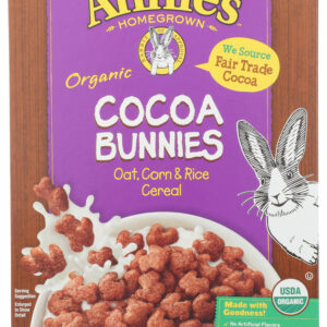 ANNIES HOMEGROWN: Organic Cocoa Bunnies Cereal, 10 oz