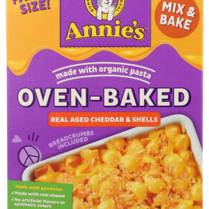 ANNIES HOMEGROWN: Oven Baked Real Aged Cheddar Mac and Cheese, 11.9 oz