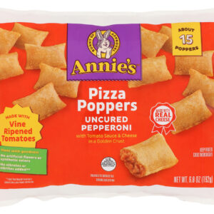 ANNIES HOMEGROWN: Pizza Poppers Pepperoni 15 Count, 6.8 oz
