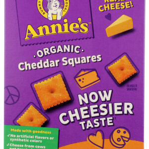 ANNIES HOMEGROWN: Organic Cheddar Squares Baked Snack Crackers, 11.25 oz