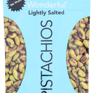 WONDERFUL PISTACHIOS: Lightly Salted Pistachios No Shells, 6 oz