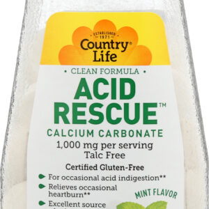 COUNTRY LIFE: Acid Rescue Calcium Carbonate, 60 tb
