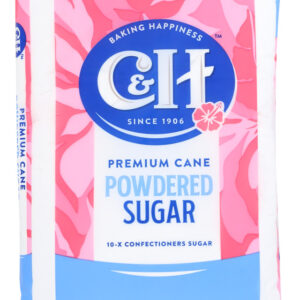 C & H: Sugar Powdered Pure Cane, 2 LB