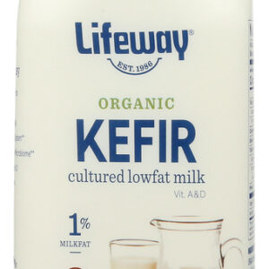 LIFEWAY: Organic Kefir Plain Cultured Lowfat Milk Smoothie, 32 oz