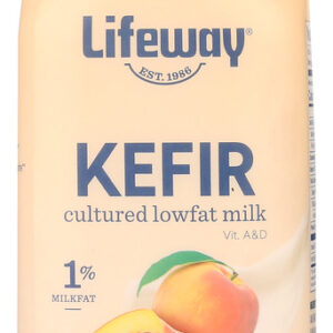 LIFEWAY: Kefir Peach Cultured Lowfat Milk Smoothie, 32 oz