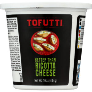 TOFUTTI: Better Than Ricotta Cheese Cholesterol Free, 16 oz
