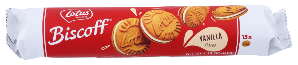 BISCOFF: Cookie Sandwich Vanla Crm, 5.29 oz