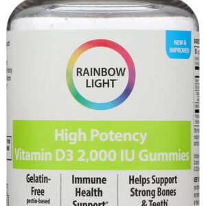 RAINBOW LIGHT: High Potency Vitamin D3 2000 IU Gummies, 60 pc