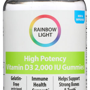 RAINBOW LIGHT: High Potency Vitamin D3 2000 IU Gummies, 120 pc