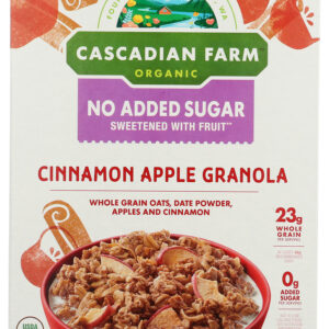 CASCADIAN FARM: Apple Cinnamon Granola No Added Sugar, 13 oz