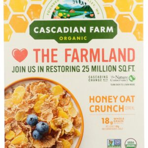 CASCADIAN FARM: Honey Oat Crunch Cereal, 13.5 oz
