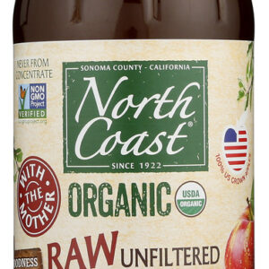 NORTH COAST: Apple Cider Vinegar Raw, 32 oz