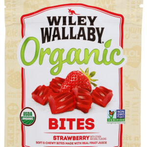 WILEY WALLABY: Organic Strawberry Bites Candy, 5.5 oz