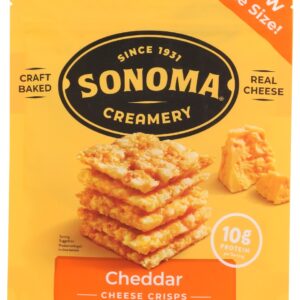 SONOMA CREAMERY: Cheddar Cheese Crisps, 2.25 oz
