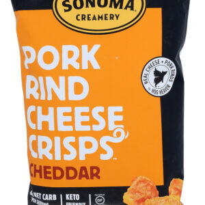 SONOMA CHEESE: Pork Rind Cheddar Crisp, 2.4 oz