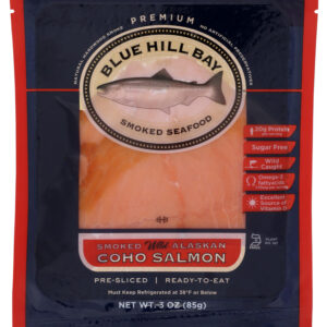 BLUE HILL BAY: Smoked Wild Coho Salmon, 3 oz
