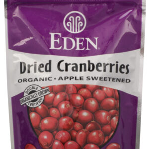 EDEN FOODS: Organic Dried Cranberries Apple Sweetened, 4 oz