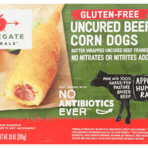 APPLEGATE: Gluten-Free Uncured Beef Corn Dogs, 10 oz