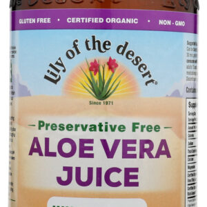 LILY OF THE DESERT: Organic Aloe Vera Juice Inner Fillet Preservative Free, 32 oz