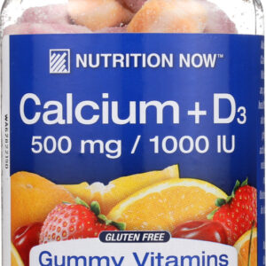 NUTRITION NOW: Calcium Adult Gummy Vitamins, 60 Gummies