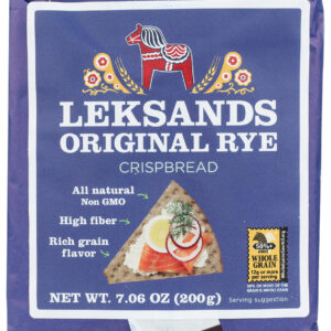 LEKSANDS: Original Swedish Rye Crispbread, 7.06 oz