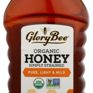 GLORY BEE: Honey Clover Squeeze Bear Organic, 12 oz