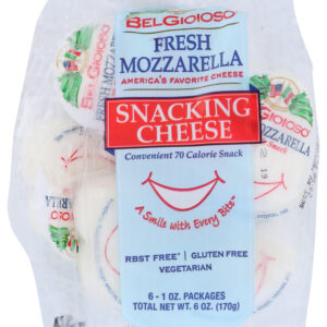 BELGIOIOSO: Fresh Mozzarella Snacking Cheese, 6 oz