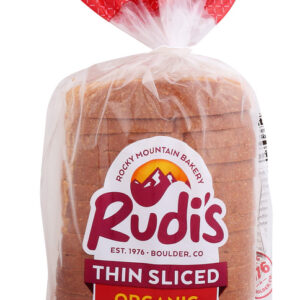 RUDIS: Thin Sliced Honey Sweet 100 Percent Whole Wheat Bread, 18 oz
