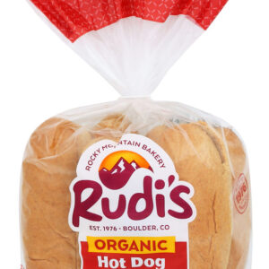 RUDIS: Organic Bakery Organic Wheat Hot Dog Rolls, 12 oz