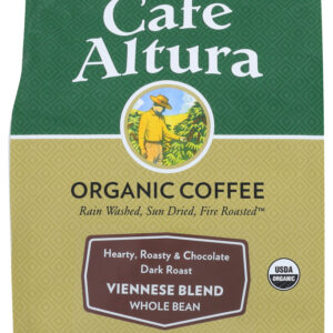 CAFE ALTURA: Coffee Bean Viennese Blend Organic Coffee, 1.25 lb