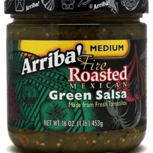 ARRIBA: Mild Fire Roasted Mexican Green Salsa, 16 oz
