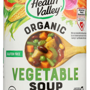 HEALTH VALLEY: Organic Vegetable Soup No Salt Added, 15 oz