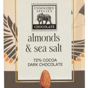 ENDANGERED SPECIES: Natural Dark Chocolate with Sea Salt & Almonds, 3 oz