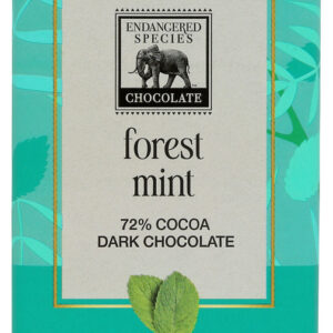 ENDANGERED SPECIES: Natural Dark Chocolate Bar with Forest Mint, 3 oz