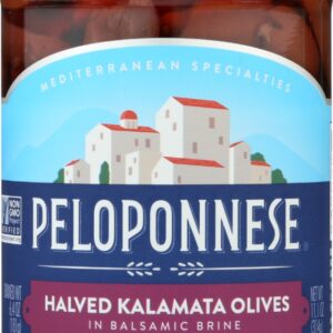 PELOPONNESE: Olive Kalamata Halved, 6.4 oz