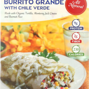 CEDARLANE: Burrito Grande with Chili Verde Sauce, 10 oz