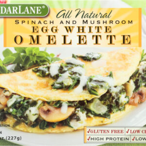 CEDARLANE: Spinach and Mushroom Egg White Omelette, 8 oz