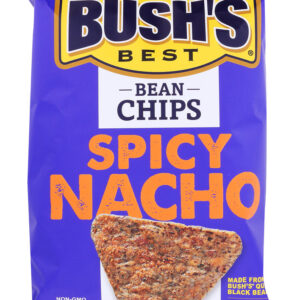 BUSHS BEST: Chips Spicy Nacho Bean, 6 oz
