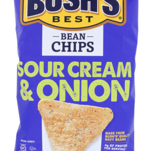 BUSHS BEST: Chips Sour Crm Onion Bean, 6 oz