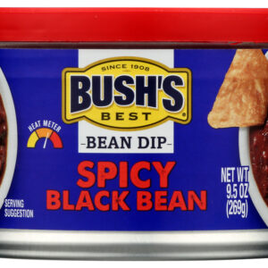 BUSHS BEST: Spicy Black Bean Dip, 9.5 oz