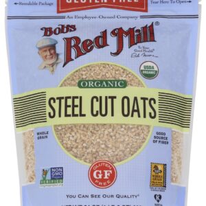 BOBS RED MILL: Gluten Free Organic Steel Cut Oats, 24 oz